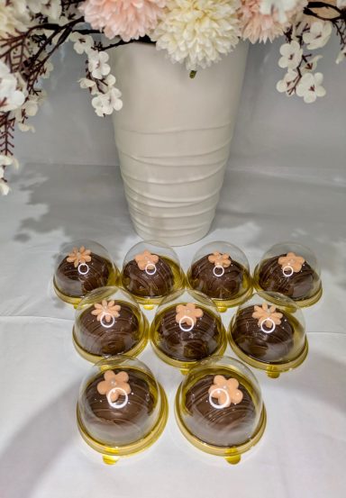 Raspberry Ruffle Domes